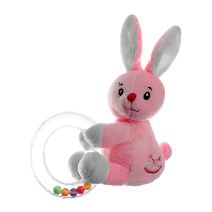 фото Мягкая игрушка «зайчик», с погремушкой nobrand