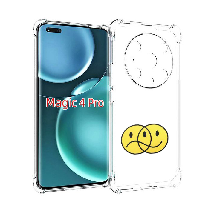 

Чехол MyPads Хиппи для Honor Magic4 Pro, Прозрачный, Tocco