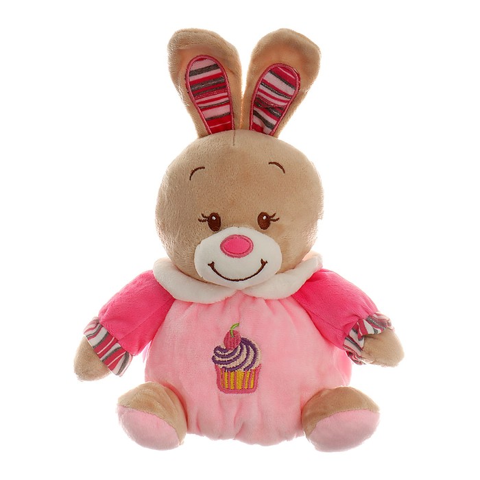 фото Мягкая игрушка «зайка», 18 см, цвет розовый nobrand