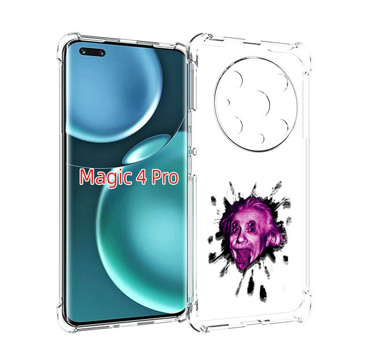 

Чехол MyPads Эйнштейн для Honor Magic4 Pro, Прозрачный, Tocco