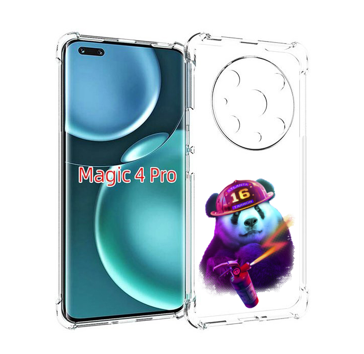 

Чехол MyPads Яркая панда детский для Honor Magic4 Pro, Прозрачный, Tocco