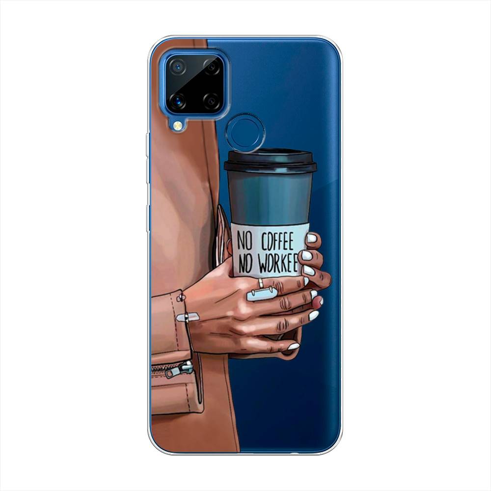 

Чехол Awog на Realme C15 "No coffee", Разноцветный, 255050-7