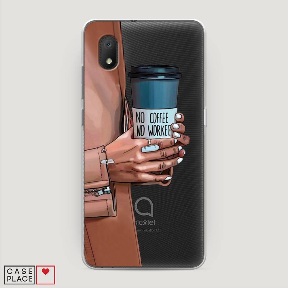 

Чехол Awog на Alcatel 1A (2020) 5002F / Алкатель 1A (2020) 5002F "No coffee", 171050-7