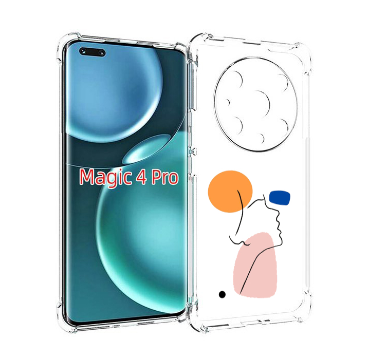 

Чехол MyPads абстракция девушки женский для Honor Magic4 Pro, Прозрачный, Tocco