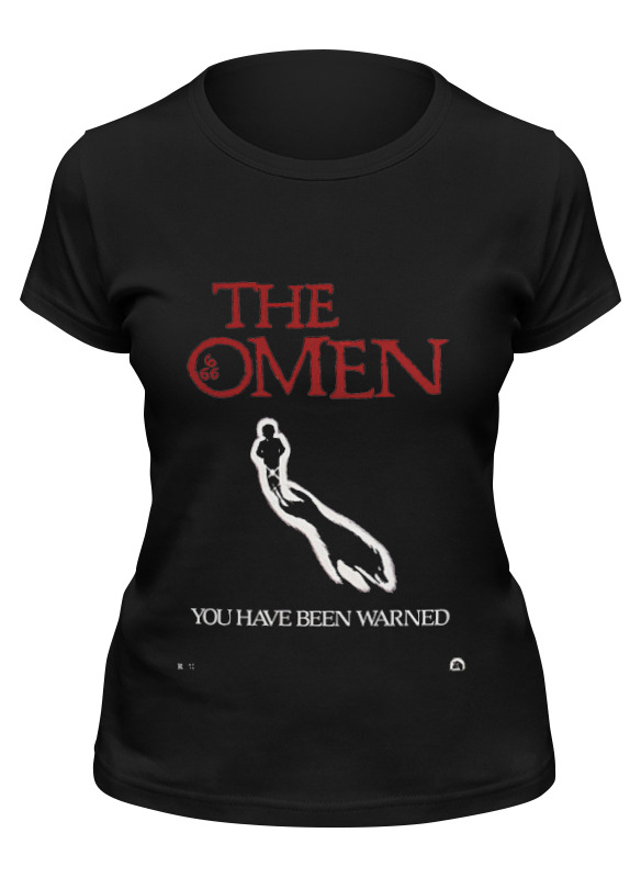 

Футболка женская Printio The omen 666 черная M, Черный, The omen 666
