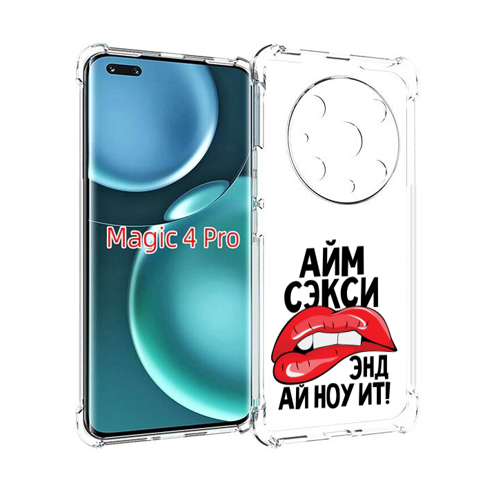 

Чехол MyPads айм-секси для Honor Magic4 Pro, Прозрачный, Tocco