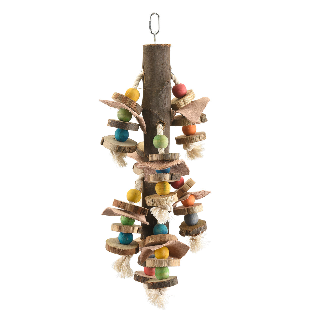 фото Подвеска для попугаев wagners деревянные чипсы, разноцветный, 16х12х11.8 см