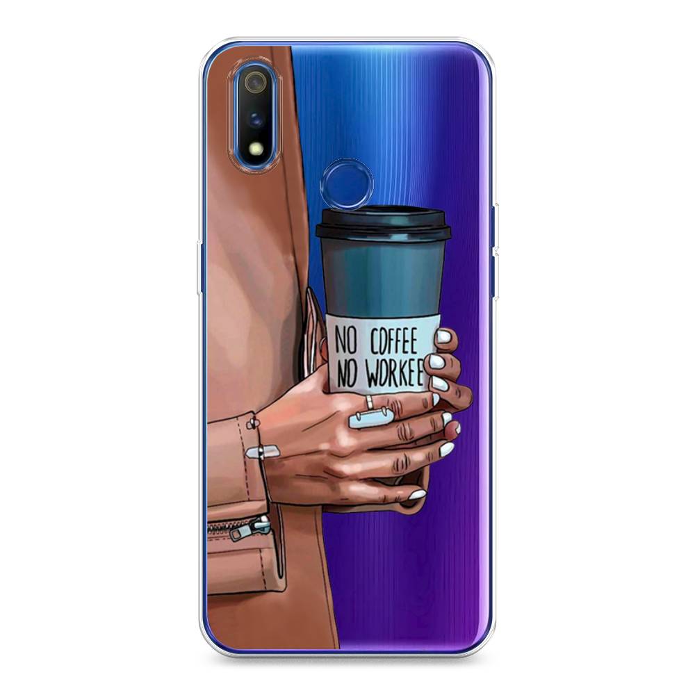 

Чехол Awog на Realme 3 Pro "No coffee", Разноцветный, 251250-7