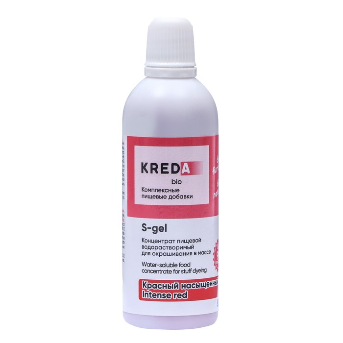 

Краситель пищевой Kreda S-gel универсальный красный насыщенный, 80 мл