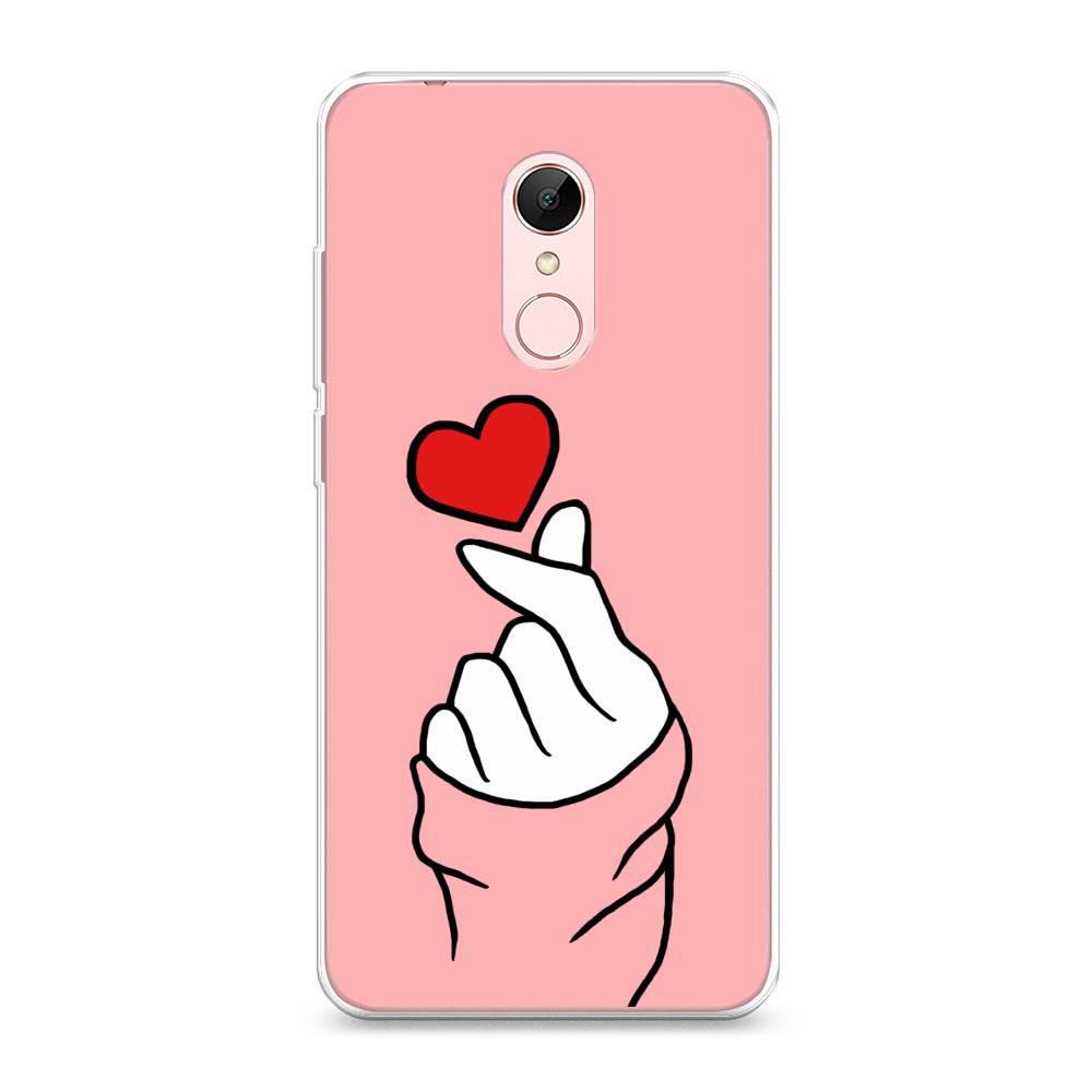 

Чехол Awog на Xiaomi Redmi 5 "Милое сердечко", Разноцветный, 33050-7
