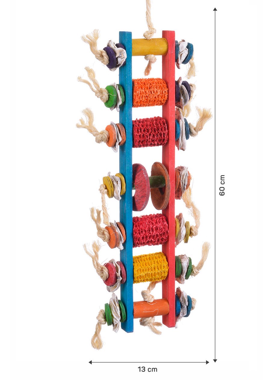 Подвеска для попугаев WAGNERS Corn Ladder, разноцветный, 38х14х5 см