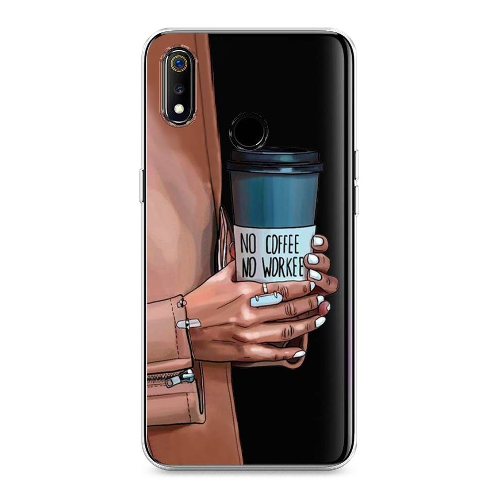 

Чехол Awog на Realme 3 "No coffee", Разноцветный, 251050-7
