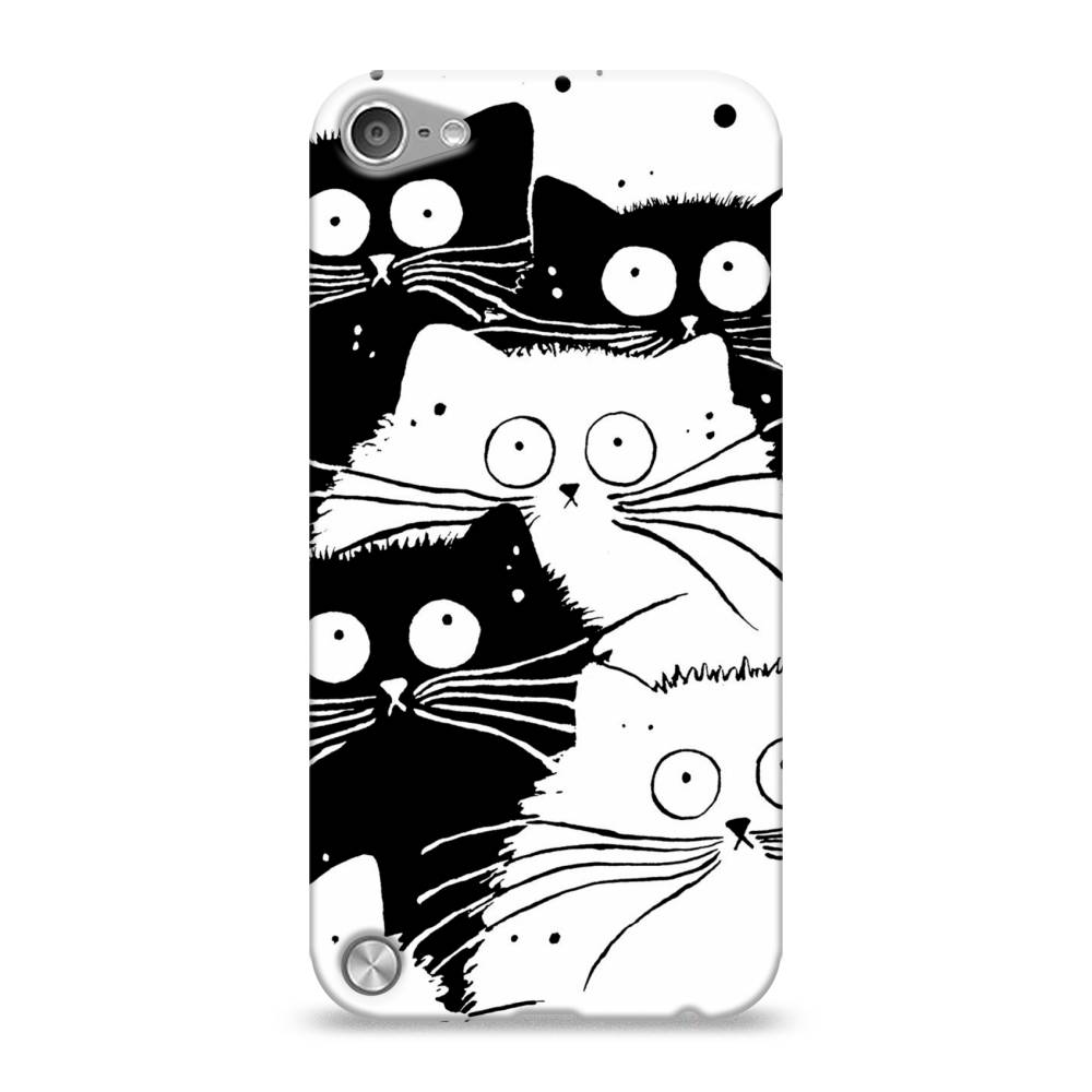 

Пластиковый чехол "Коты черно-белые" на Apple iPod Touch, 11120-1