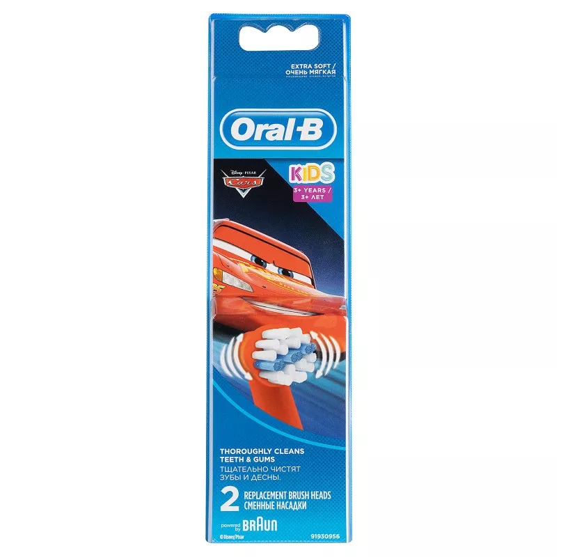 Насадки Braun Oral-B Stages Power Cars детские, 2 шт насадки braun oral b kids disney princess детские 2 шт