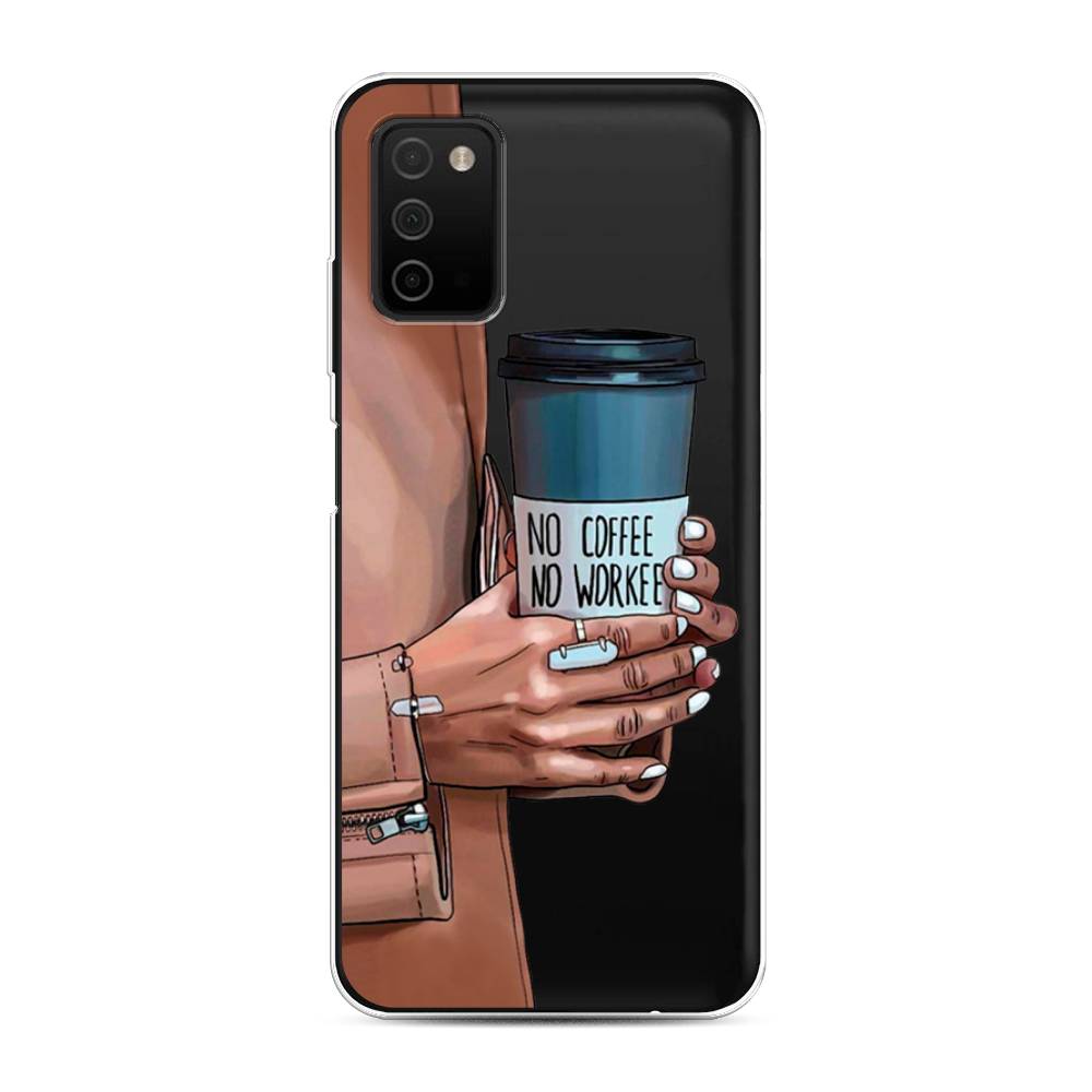 

Чехол Awog на Samsung Galaxy A03S / Самсунг A03S "No coffee", Разноцветный, 2103250-7