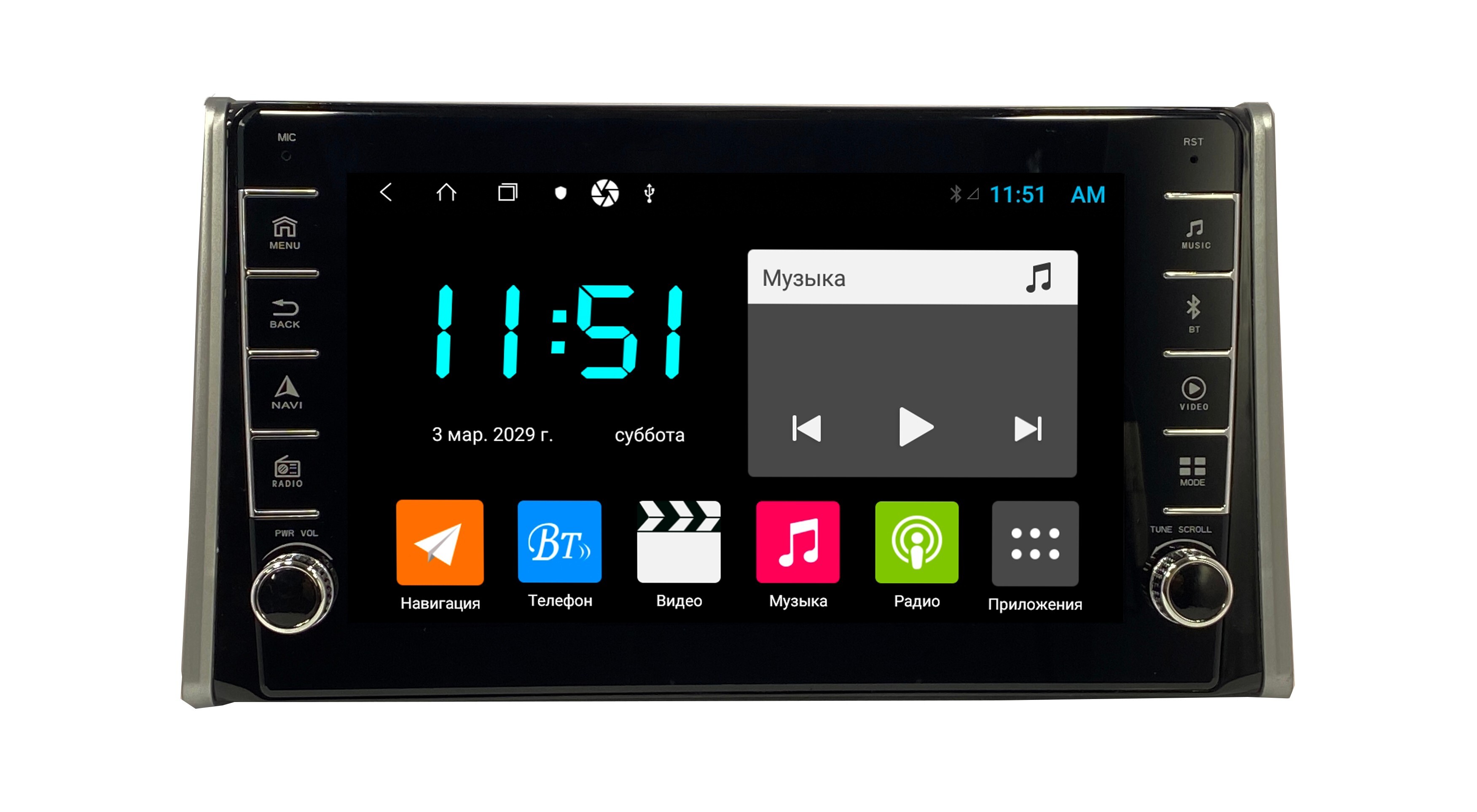 Штатная автомагнитола Zenith Toyota RAV4 2019 Android 12 464GB с крутилками 3391000₽