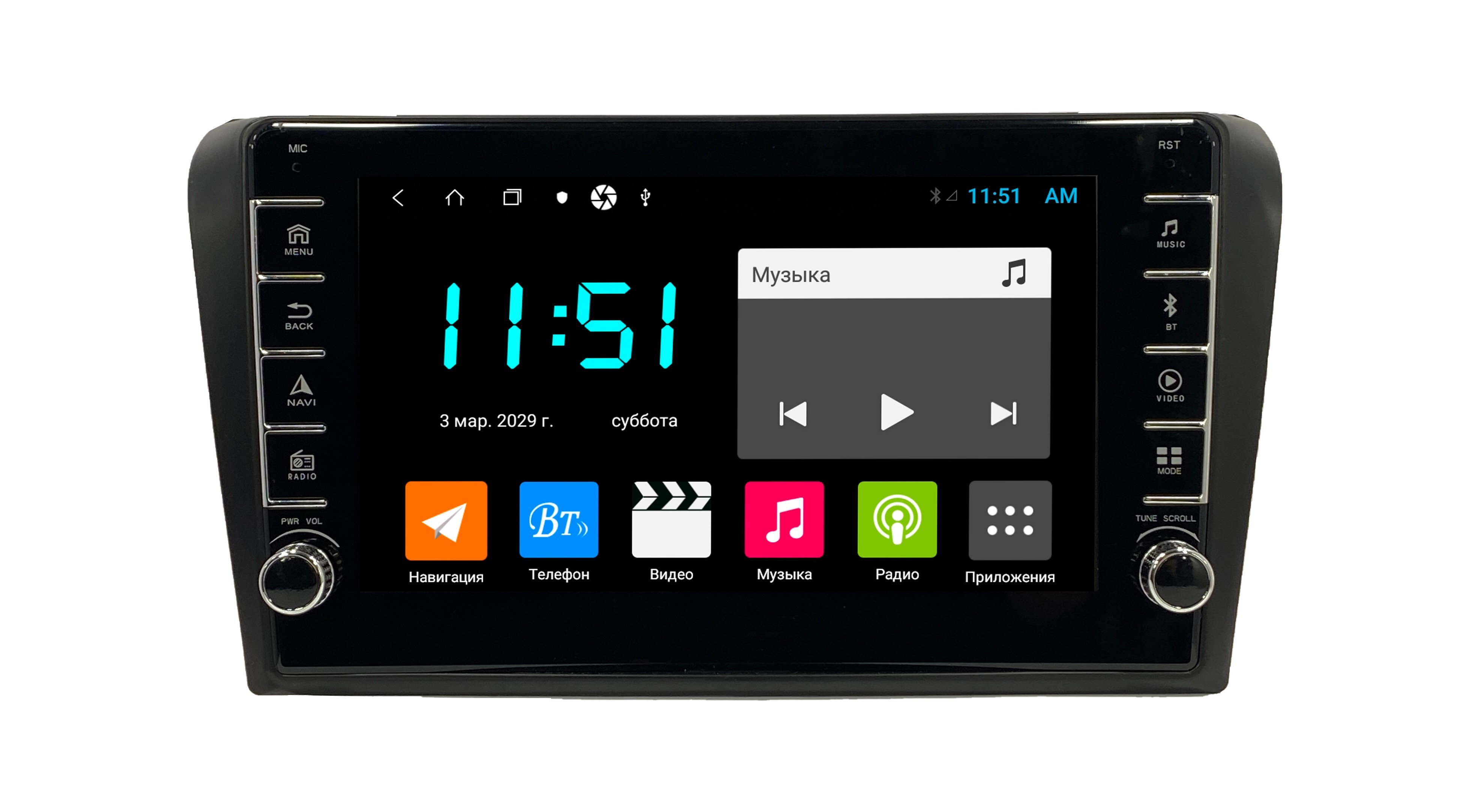 Штатная автомагнитола Zenith Mazda 3 2004-2009 464GB с крутилками Android 12 3334300₽