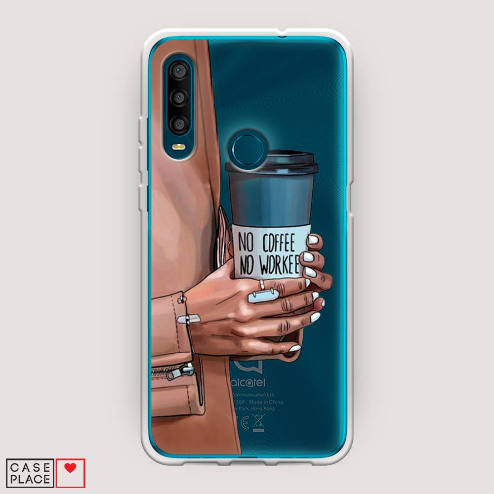 

Чехол Awog на Alcatel 1SE (2020) / Алкатель 1SE (2020) "No coffee", Разноцветный, 171250-7