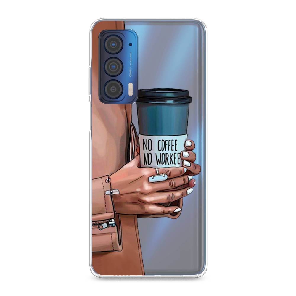 

Чехол Awog на Motorola Edge (2021) "No coffee", Разноцветный, 242950-7