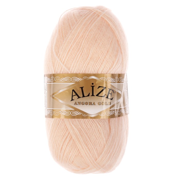 

Пряжа ALIZE "Angora Gold", 550 мх100 г, 681 ярко-персиковая, Бежевый