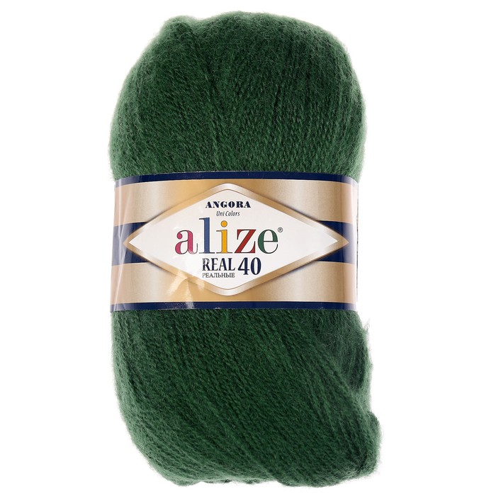 

Пряжа ALIZE "Angora real 40", 480 мх100 г, 563 темно-зеленая, Зеленый