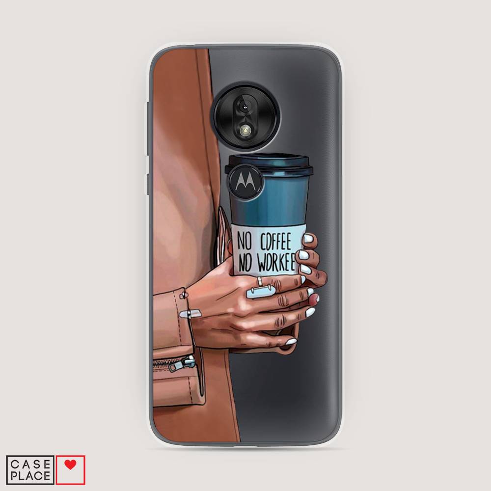 

Чехол Awog на Motorola Moto G7 Play / Моторола Мото G7 Play "No coffee", Разноцветный, 241250-7