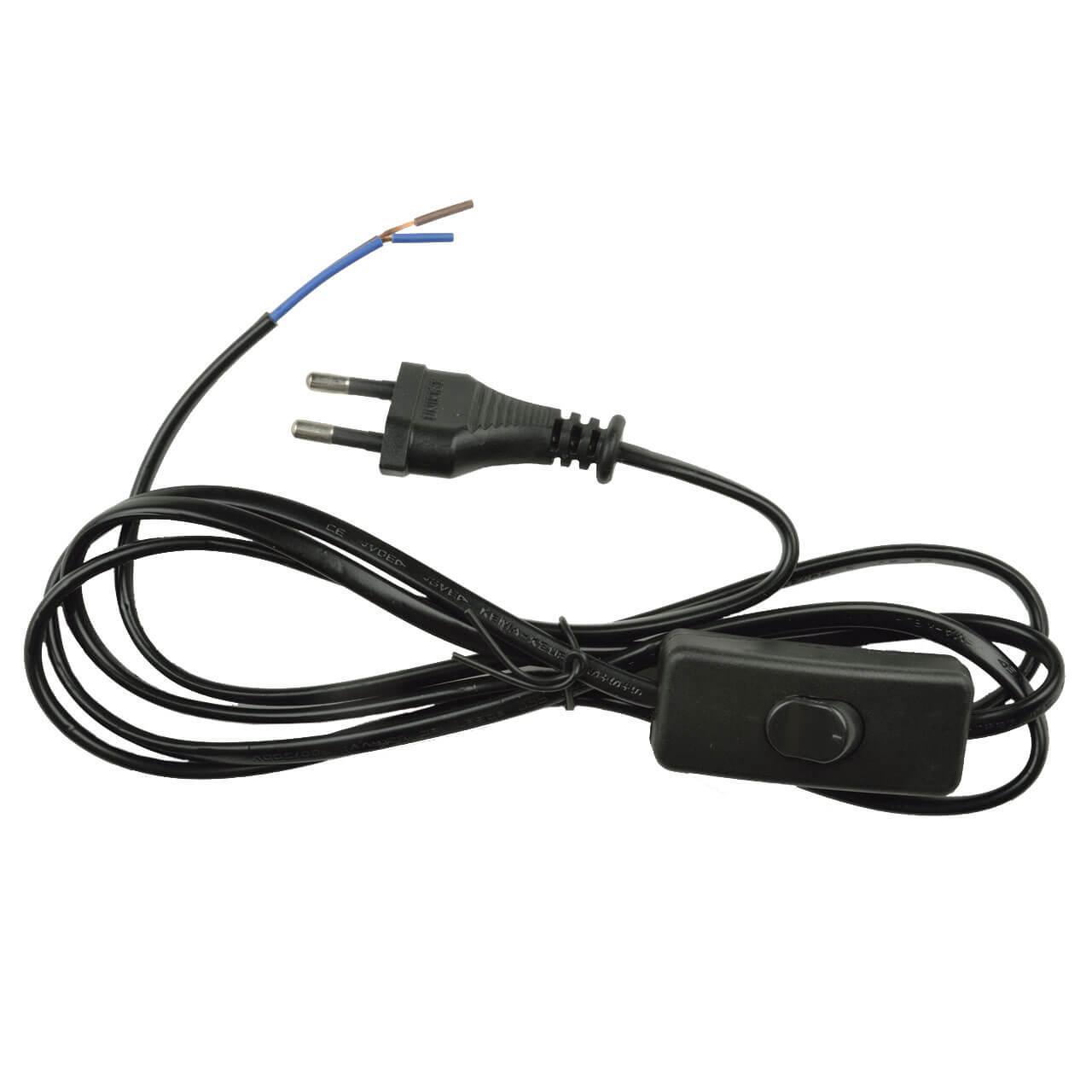 

Шнур сетевой с вилкой и выключателем Uniel UCX-C10/02A-170 Black UL-00004429 набор из 8шт, Черный