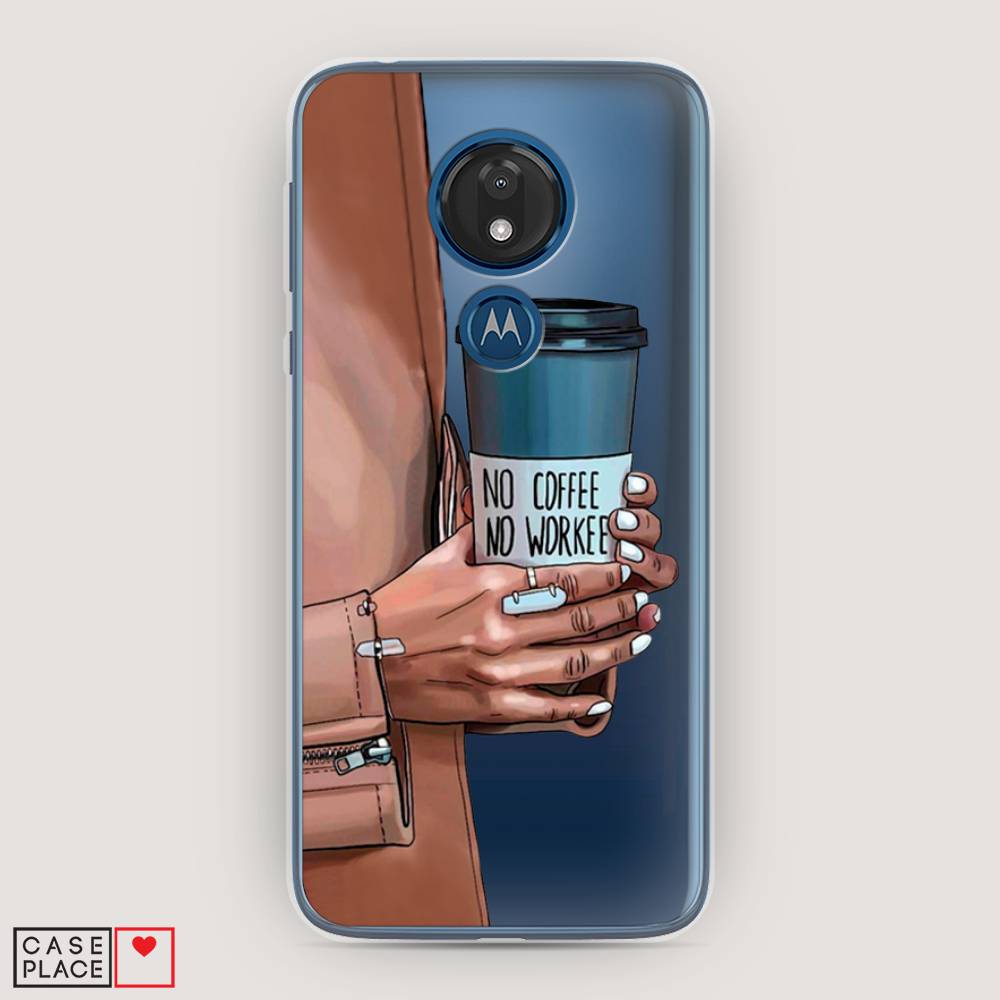 

Чехол Awog на Motorola Moto G7 / Моторола Мото G7 "No coffee", Разноцветный, 241150-7