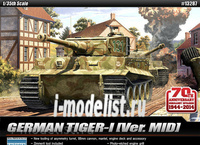 

13287 Academy 1/35 Tiger I MID Version. Anniversary 70 Normandy invasion 1944.