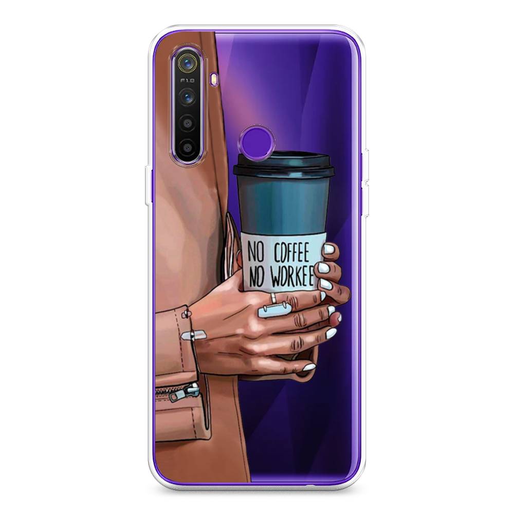 

Чехол Awog на Realme 5 "No coffee", Разноцветный, 251550-7