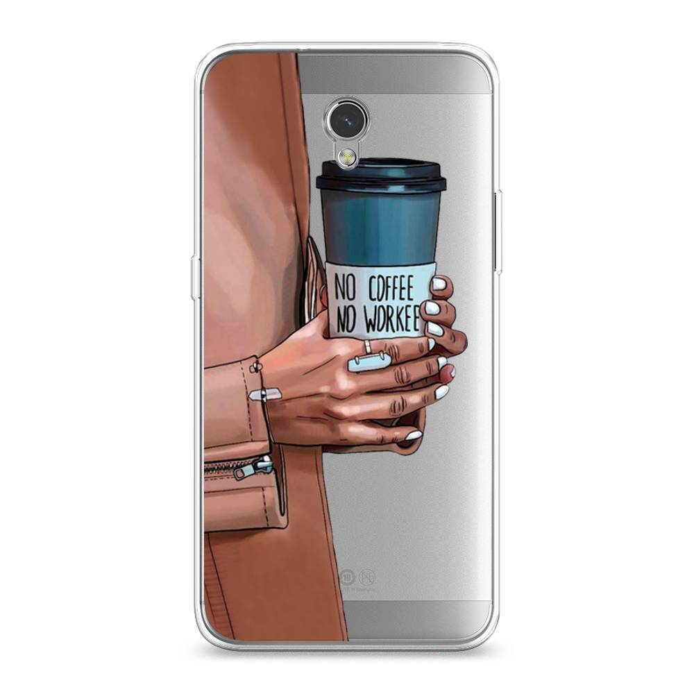 

Чехол Awog на ZTE Blade V7 / ЗТЕ Блэйд V7 "No coffee", Разноцветный, 131150-7