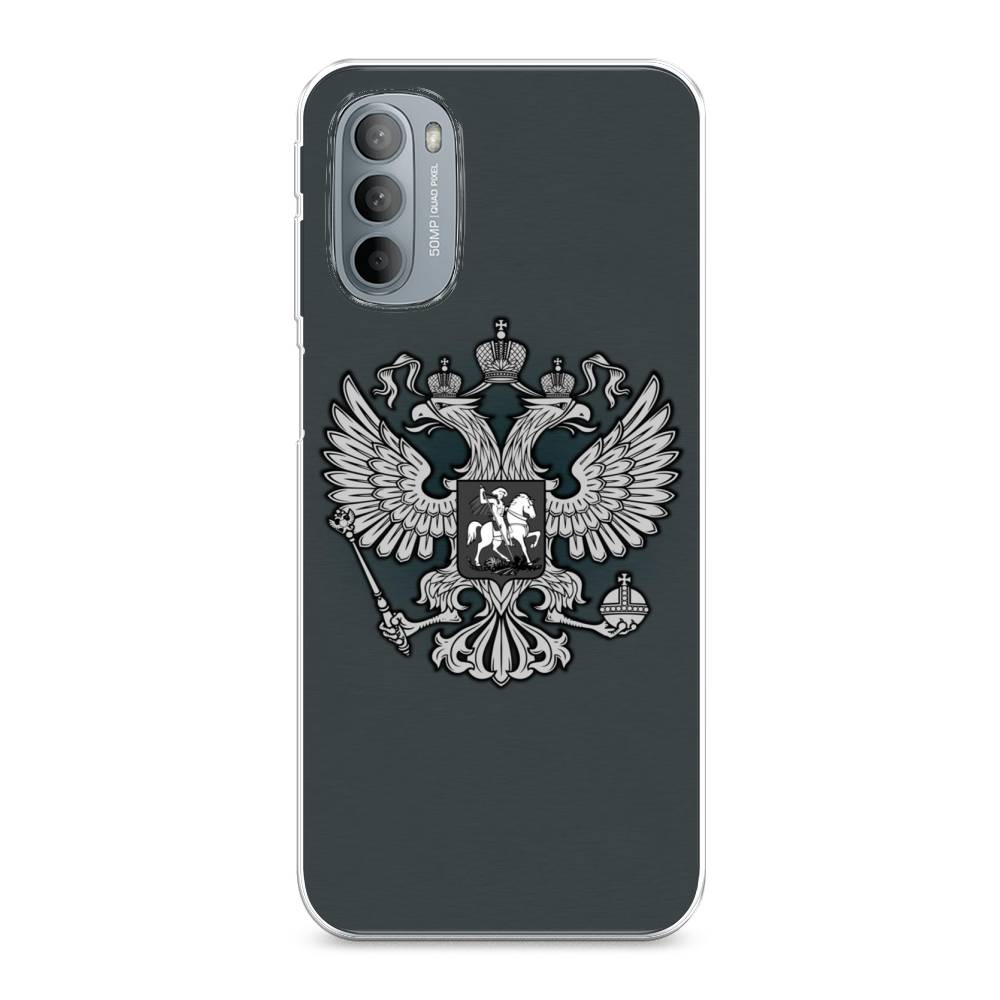 

Чехол Awog на Motorola Moto G31/G41 "Герб России серый", Разноцветный, 241850-5