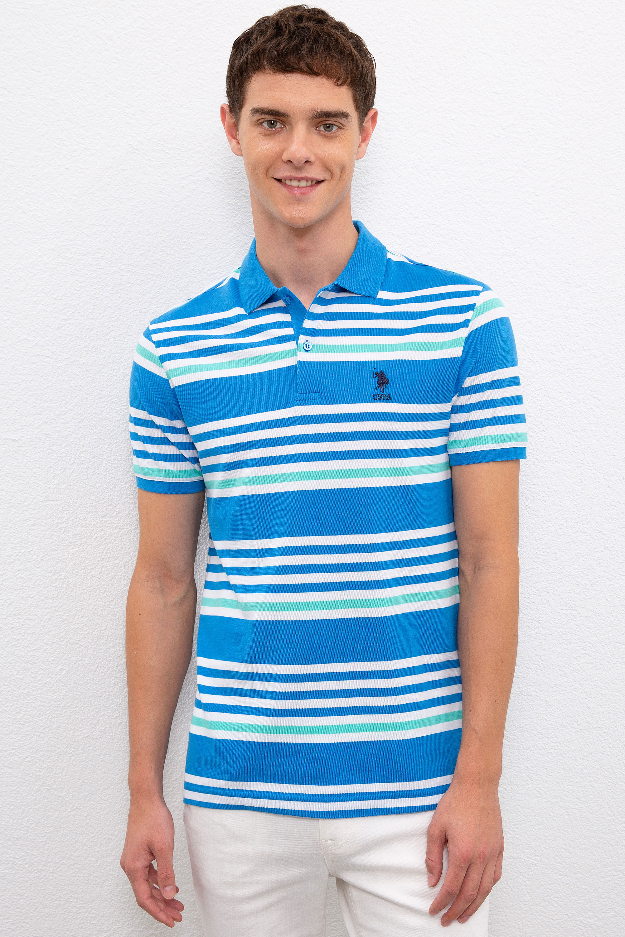 

Футболка мужская U.S. POLO Assn. G081GL0110JAGUEZ голубая S, G081GL0110JAGUEZ