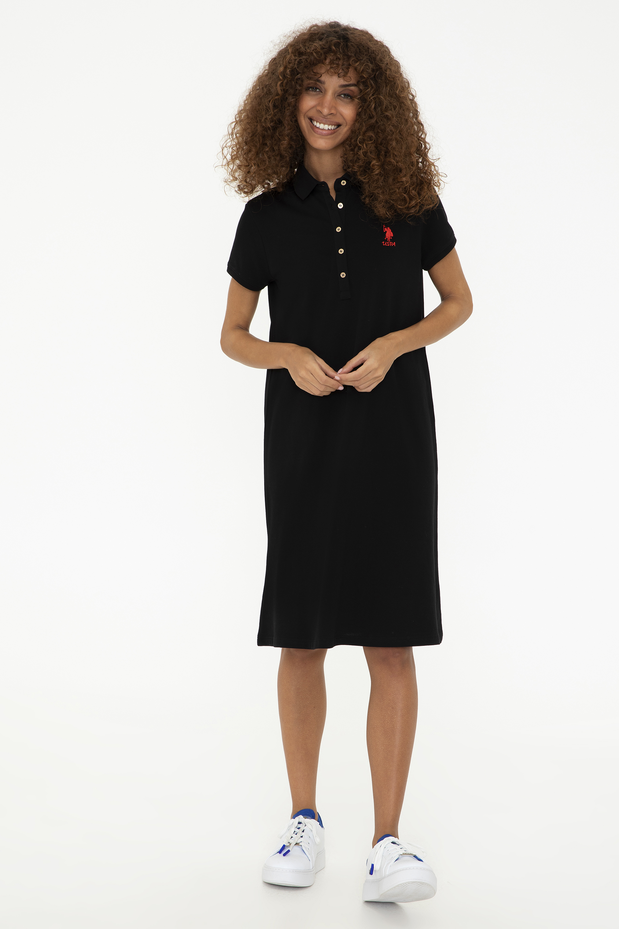Платье женское U.S. POLO Assn. G082GL0750GURLIN21 черное 2XS
