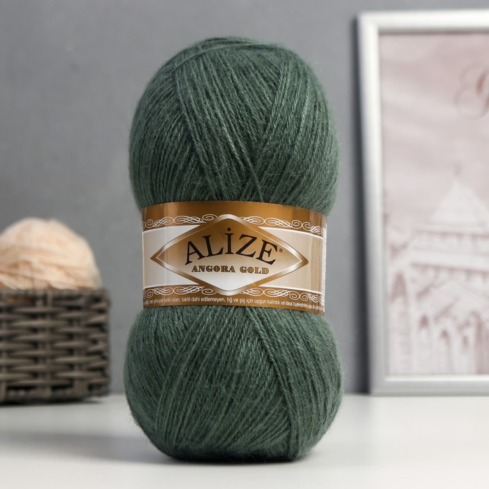 

Пряжа ALIZE "Angora Gold" 20% шерсть, 80% акрил 550 м, 1 шт, 100 г, 180 (5467901), Зеленый