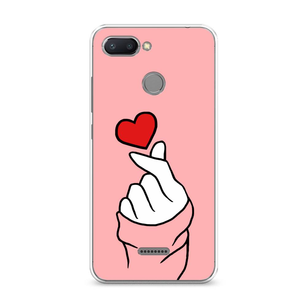 

Чехол Awog на Xiaomi Redmi 6 "Милое сердечко", Разноцветный, 33850-7