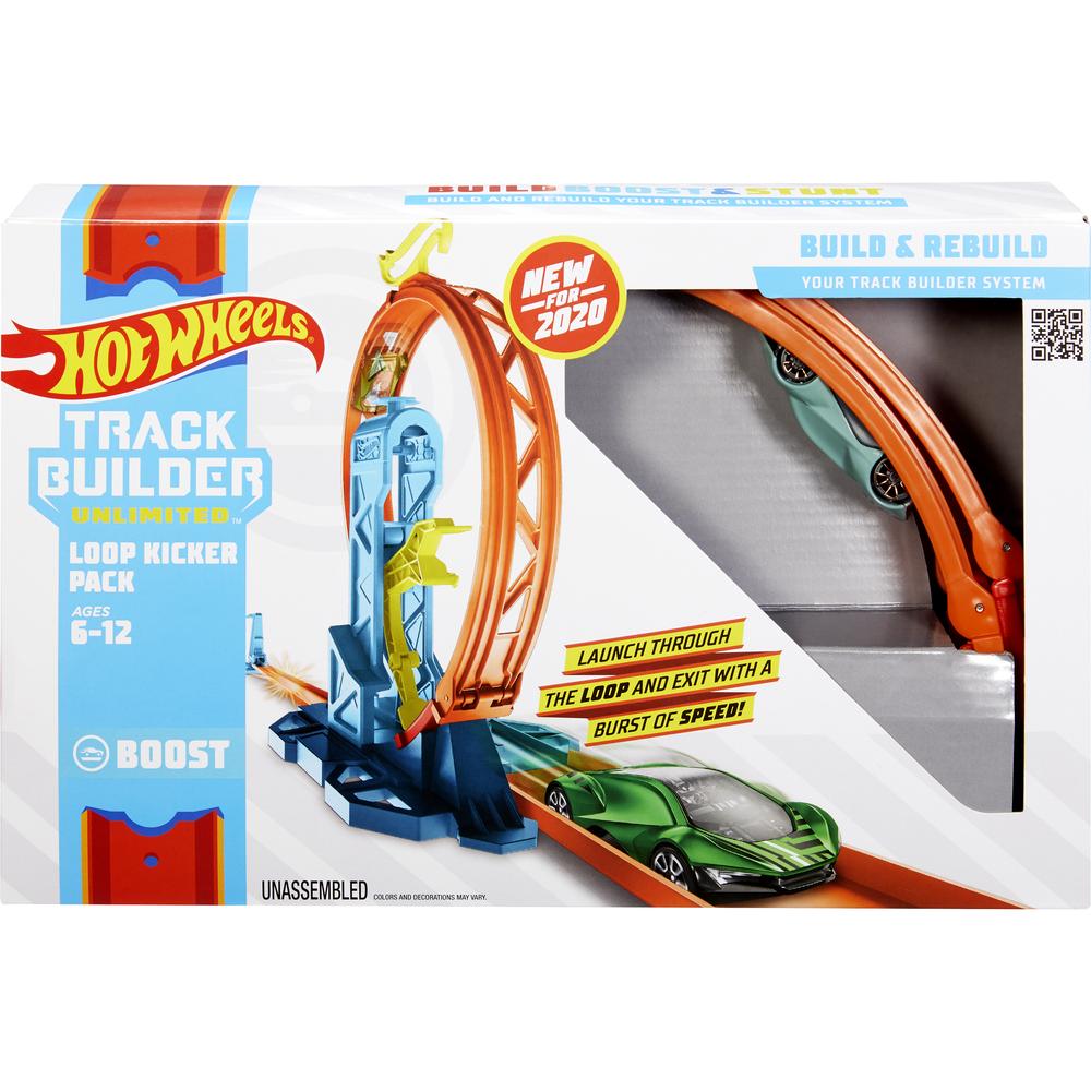 фото Автотрек mattel hot wheels конструктор трасс крутой поворот glc87/glc90 большая петля