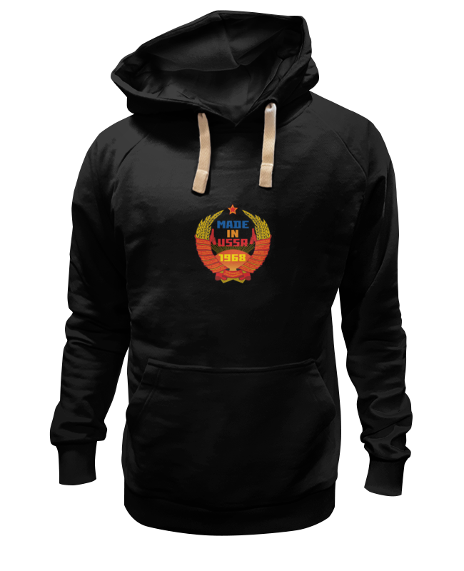 

Худи унисекс Printio Ussr 1968 черное M, Черный, Ussr 1968