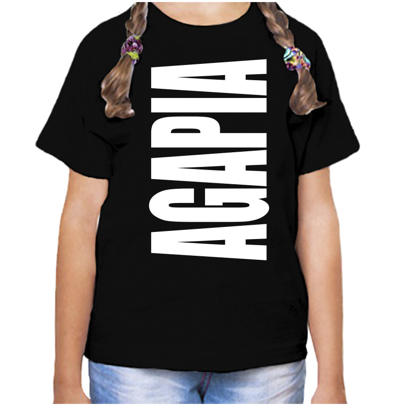 

Футболка девочке черная 28 р-р агапия, Черный, fdd_agapia