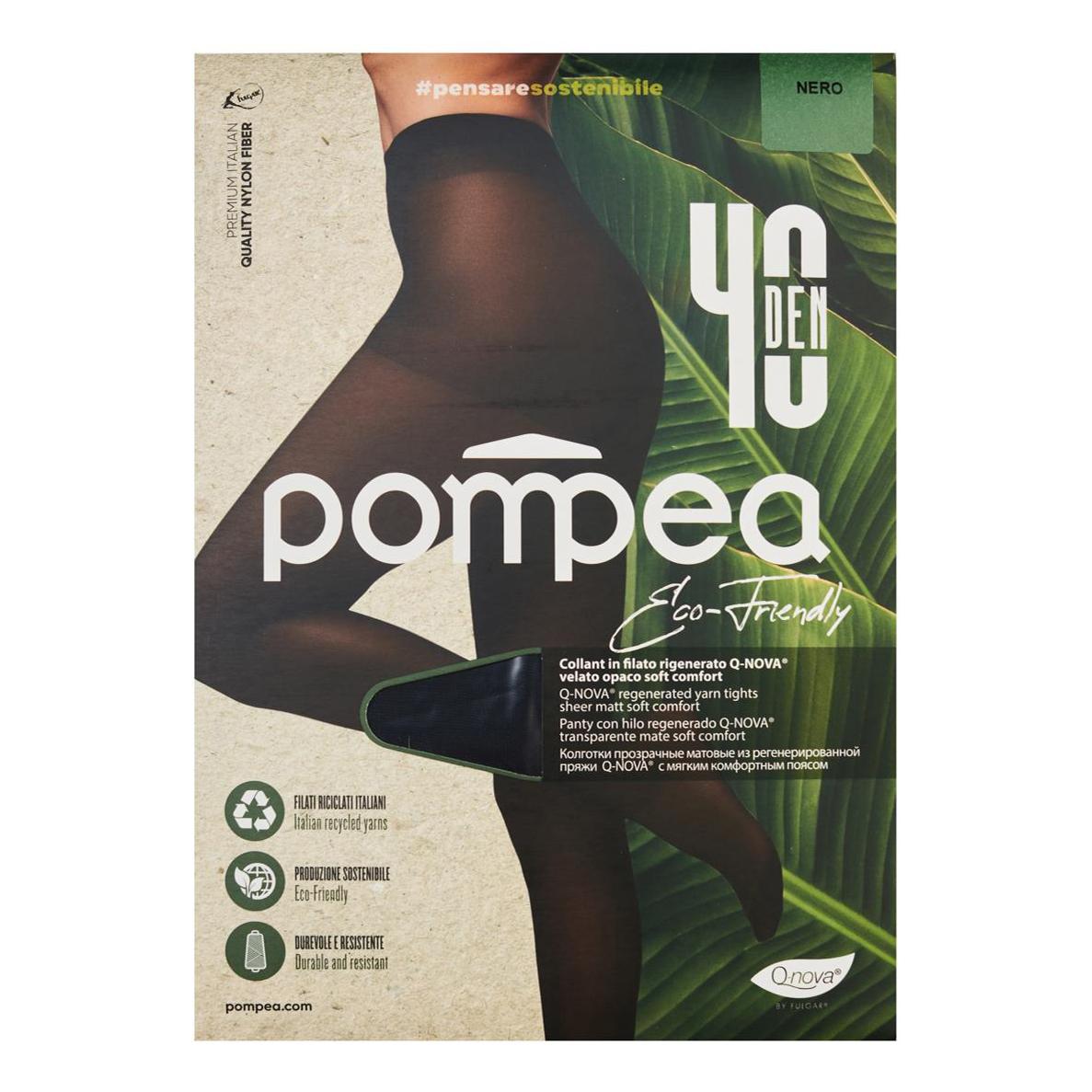 

Колготки женские Pompea черные 3/M, Черный