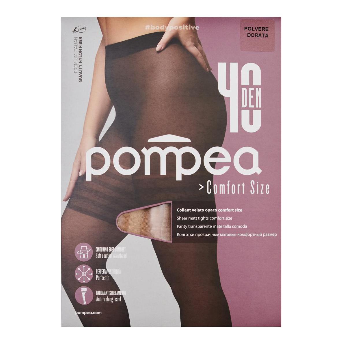 

Колготки женские Pompea черные 3XL, Черный