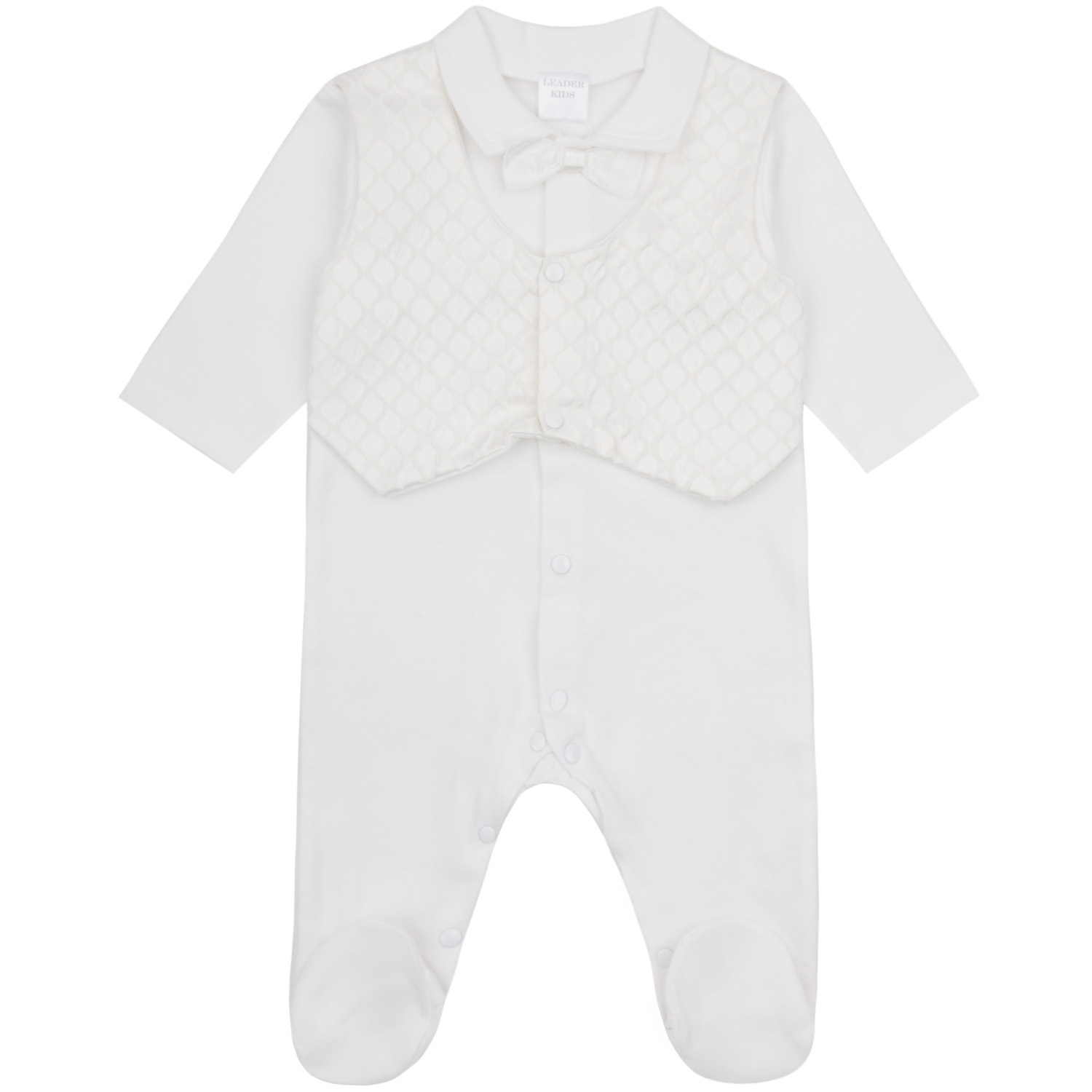 фото Комбинезон leader kids newborn, цвет: белый р.62