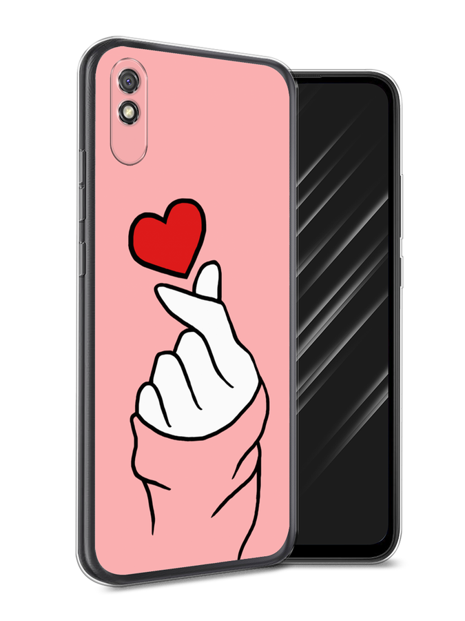 

Чехол Awog на Xiaomi Redmi 9A "Милое сердечко", Разноцветный, 38950-7