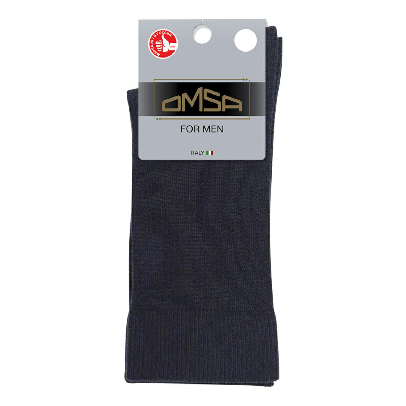 фото Носки мужские omsa for men черные 45/47