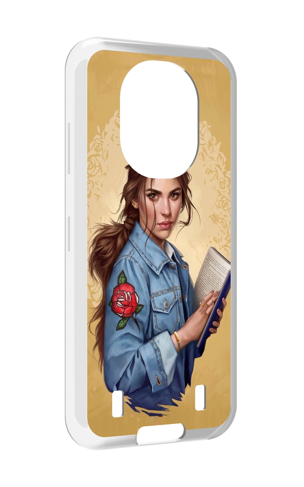 

Чехол MyPads девушка-в-бежевом-фоне для Oukitel WP16, Прозрачный, Tocco