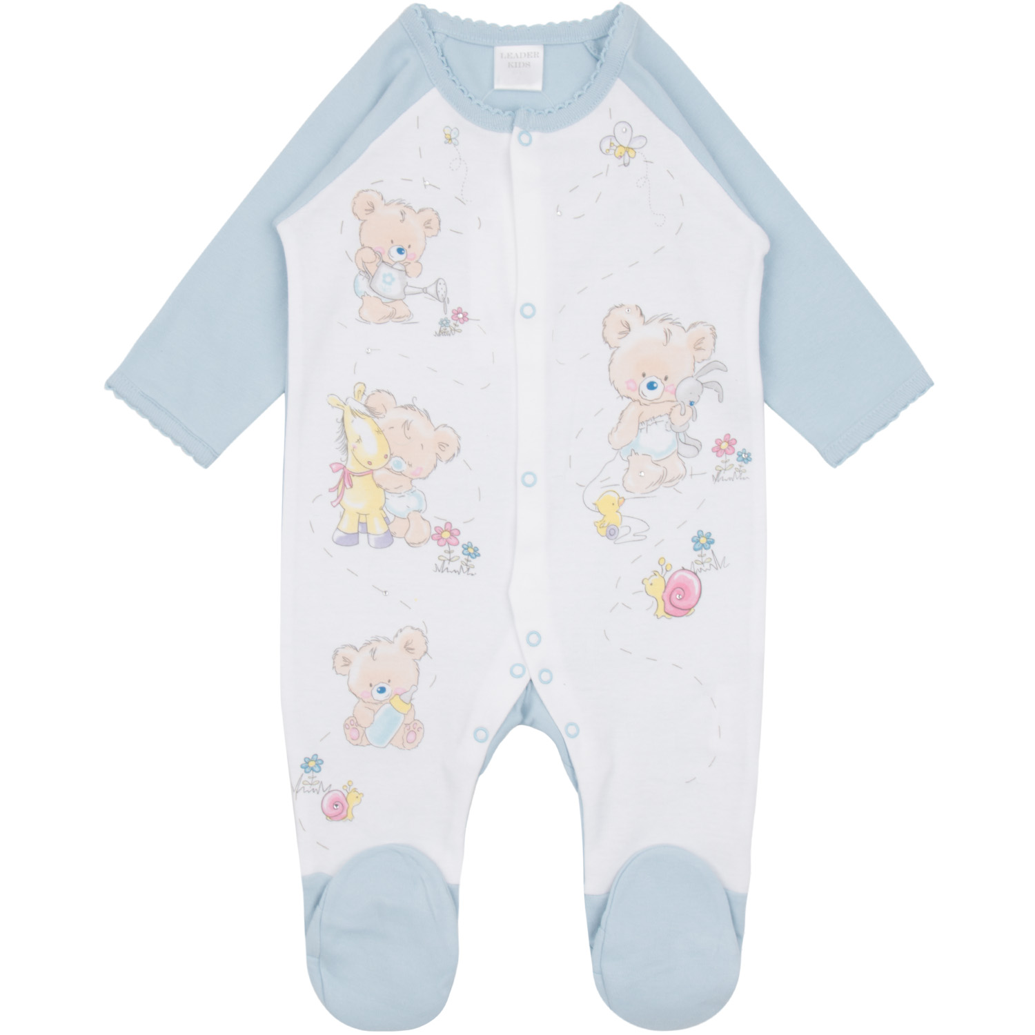 фото Комбинезон leader kids newborn, цвет: голубой р.56