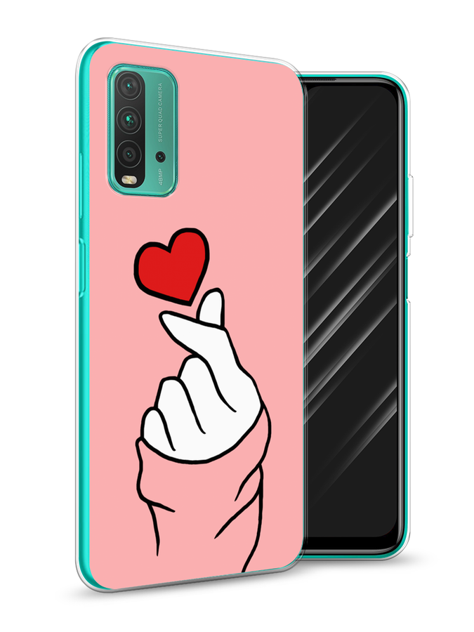 

Чехол Awog на Xiaomi Redmi 9T "Милое сердечко", Разноцветный, 39850-7