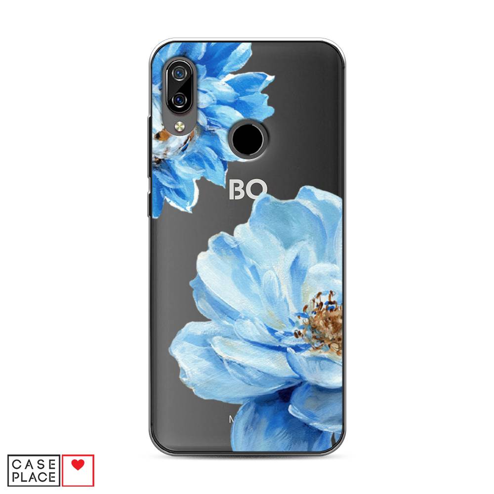 

Чехол Awog на BQ 6040L Magic / BQ 6040L Мэджик "Голубые клематисы", Разноцветный, 201350-8