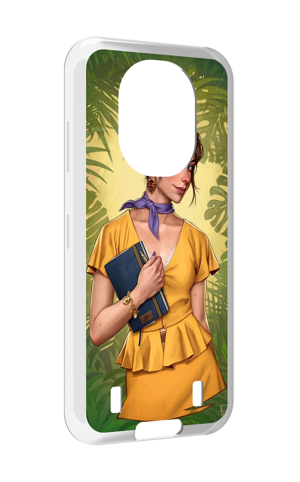 

Чехол MyPads девушка-в-зелени женский для Oukitel WP16, Прозрачный, Tocco