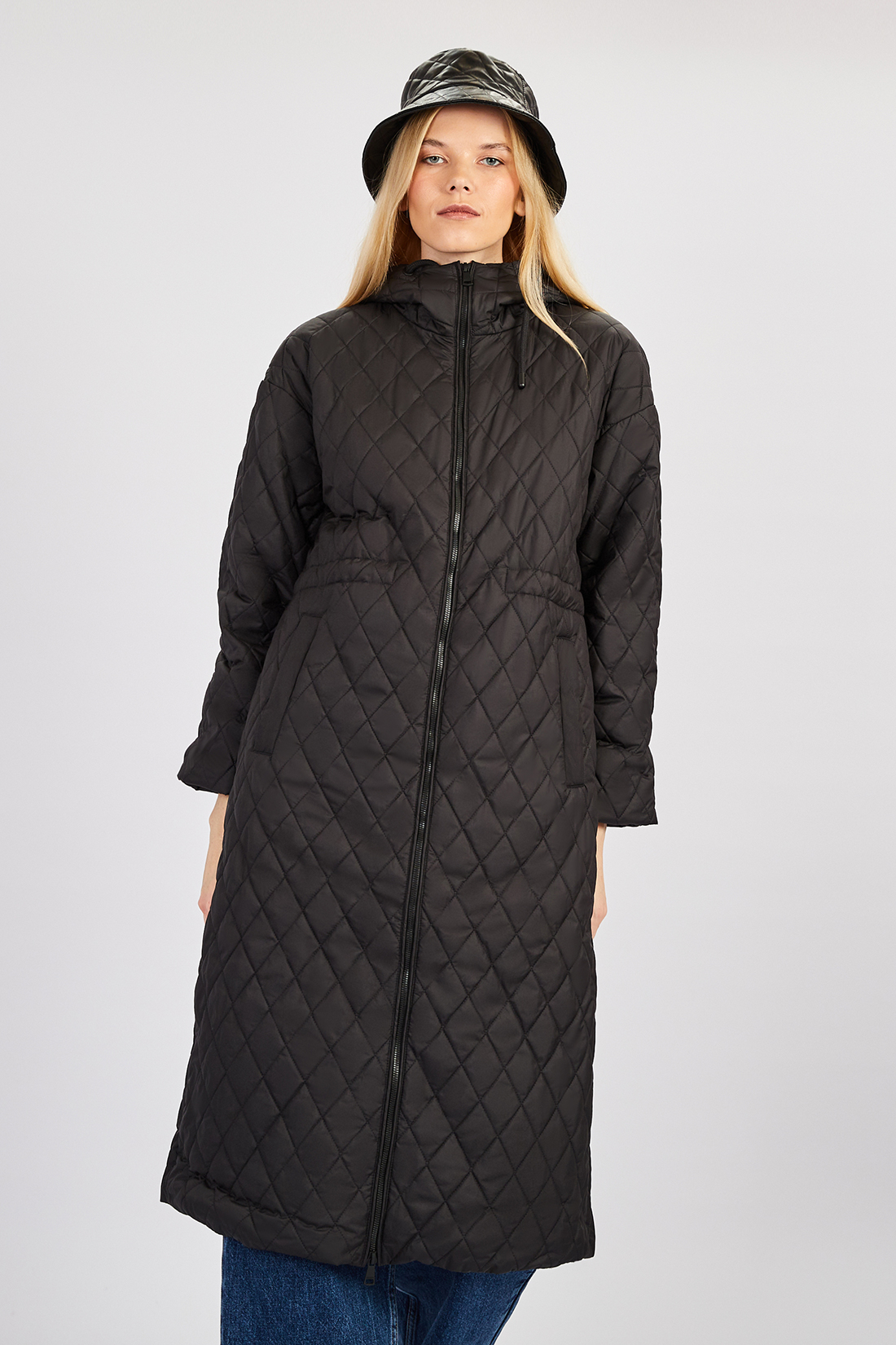 Пальто женское Baon B0322523 черное 2XL